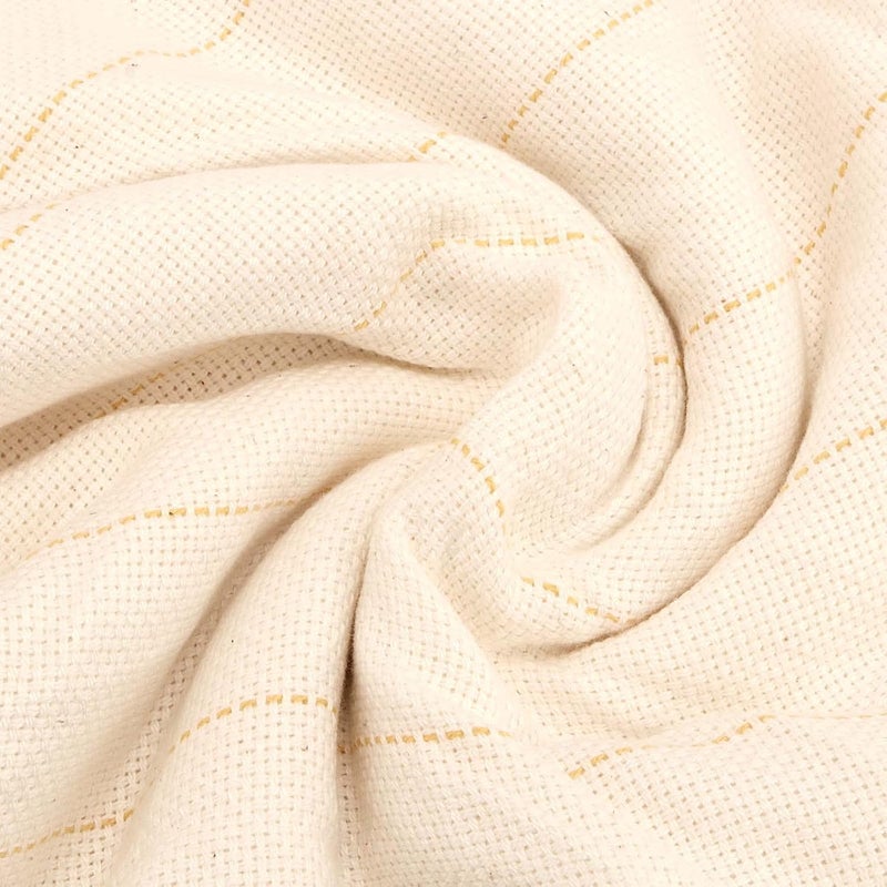 PINGEUI 2 Pieces 39.4 x 59 Inch Tufting Cloth with Marked Lines, Large Size Punch Needle Monk Cloth, Primary Rug Backing Fabric for Embroidery, Handmade, DIY Craft - Image 4